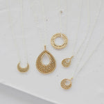 Anna Beck Small Open Drop Pendant - Gold