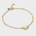 Enamel Copenhagen Soleil Bracelet - Daisy Gold