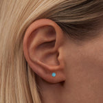 LULU Copenhagen Enamel Colour Ball Earring - Light Blue