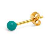 LULU Copenhagen Enamel Colour Ball Earring - Light Blue