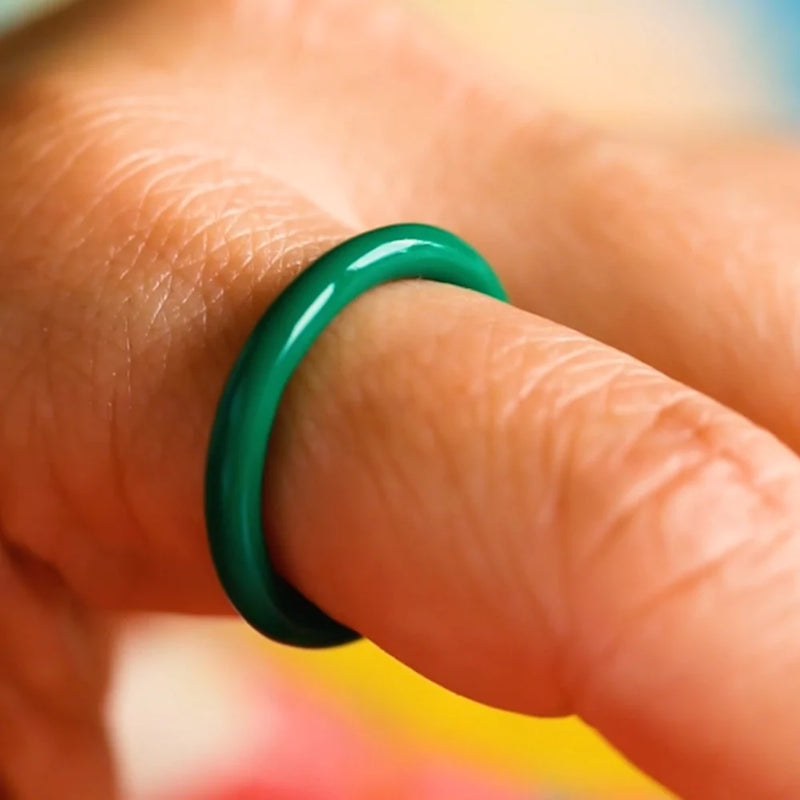 LULU Copenhagen Colour Ring Enamel -  Green