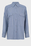 Cras Daycras Shirt - Dark Blue Stripe