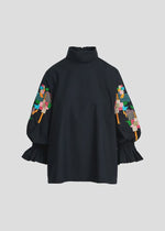 Essentiel Antwerp Eleanor Embroidered Top - Black