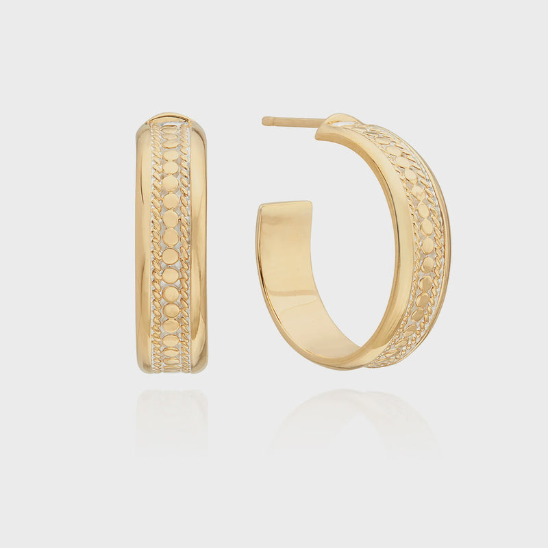 Anna Beck Classic Wide Hoop Earrings - Gold