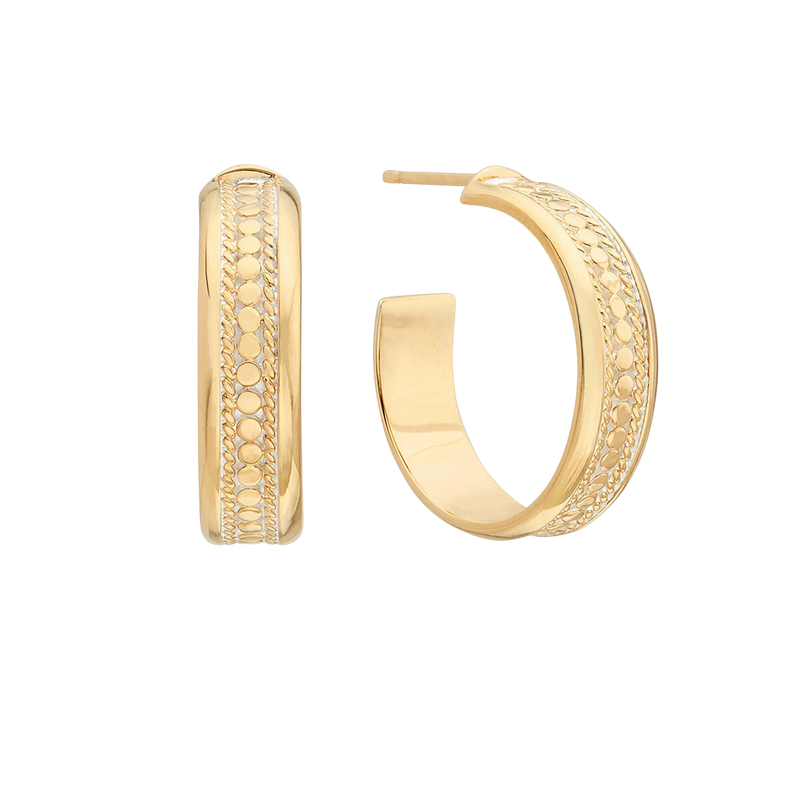 Anna Beck Classic Wide Hoop Earrings - Gold