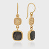 Anna Beck Hypersthene Double Drop Earrings - Gold