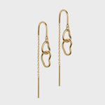 Enamel Copenhagen Organic Double Circle Earrings - Gold