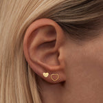 LULU Copenhagen Family Love Earrings Pair - Gold