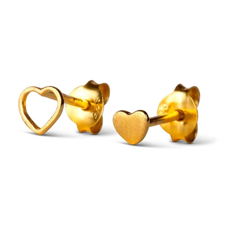 LULU Copenhagen Family Love Earrings Pair - Gold