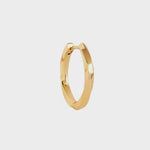 Carré Gold Plated Hoop Earring 2cm - Twist (Single)