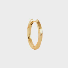 Carré Gold Plated Hoop Earring 2cm - Twist (Single)