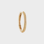 Carré Gold Plated Hoop Earring 2cm - Byzantine (Single)