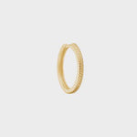 Carré Gold Plated Hoop Earring 2cm - Fishbone (Single)