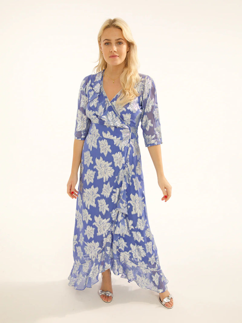 Stardust Flamenco Dress - Silver Cornflower