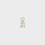 Carré Gold Plated Charm With Prasiolite