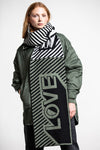Green Thomas Love Blanket Scarf - Mono Mix