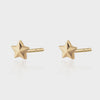 Scream Pretty Faceted Star Stud Earrings - Gold Plated