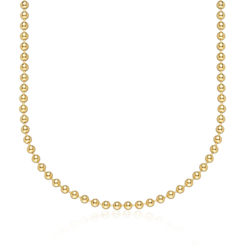 Scream Pretty Ball Chain Necklace - Gold Plated