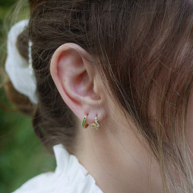 Scream Pretty Sparkling Snake Huggie Earrings