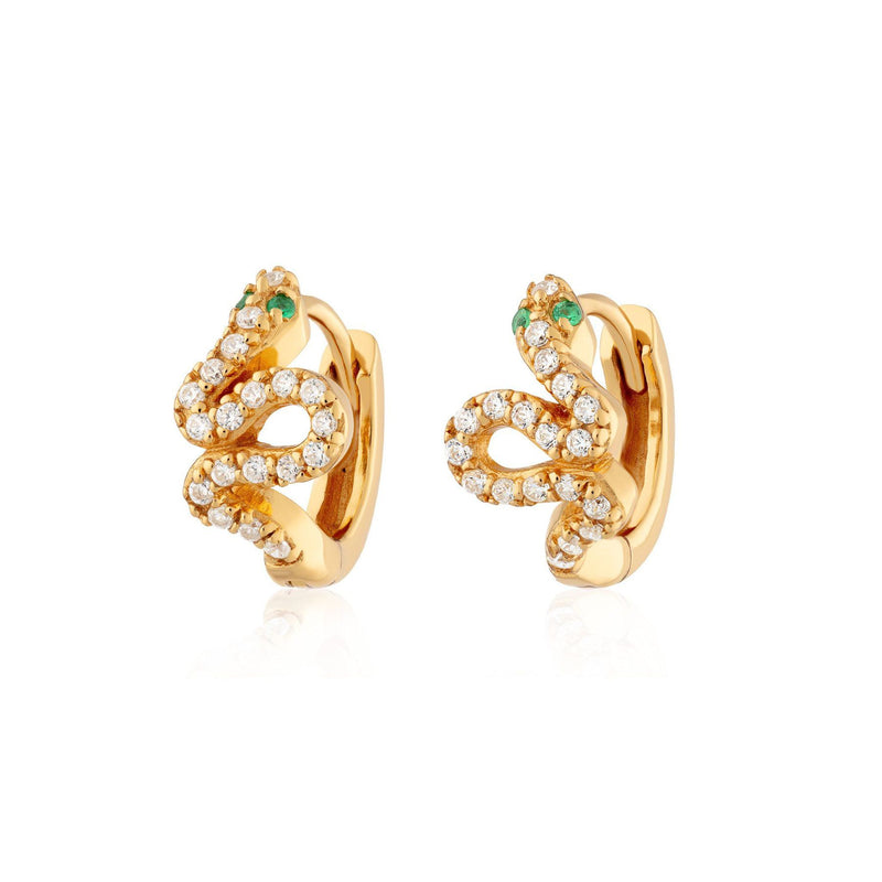 Scream Pretty Sparkling Snake Huggie Earrings