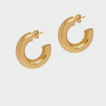 The Hoop Station Chunky Shiny Large Hoops - Gold