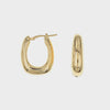 The Hoop Station Electroform Oval Hoops - Gold