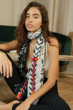 Ombre London Scarf - Geometric Print