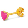 LULU Copenhagen Love U Pink Enamel Earring - Gold Plated