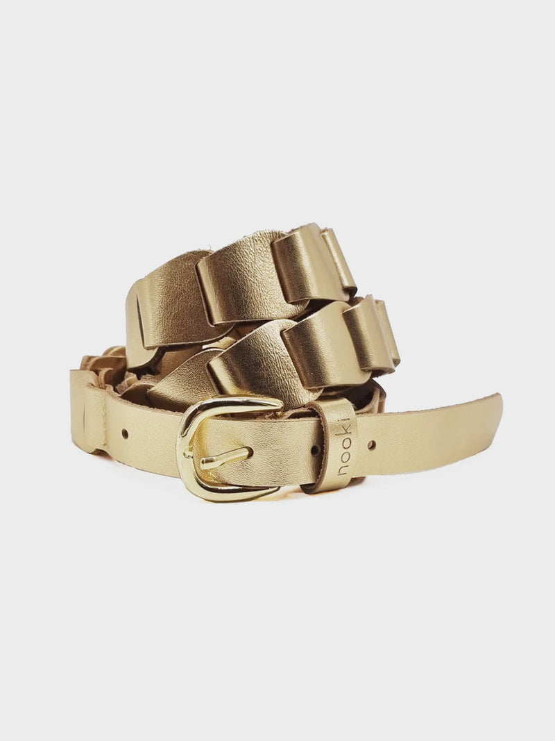 Nooki Lana Leather Belt - Gold