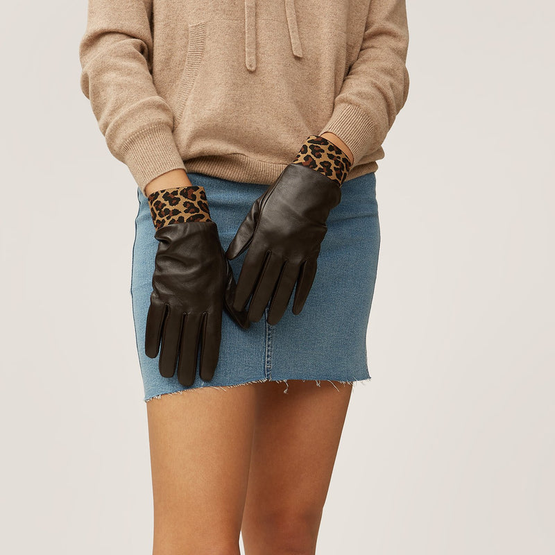 Nooki Leo Leather Glove - Black