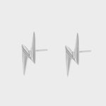 Scream Pretty Sterling Silver Lightning Bolt Stud Earrings