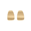 The Hoop Station Matt Sculpted Earrings - Gold