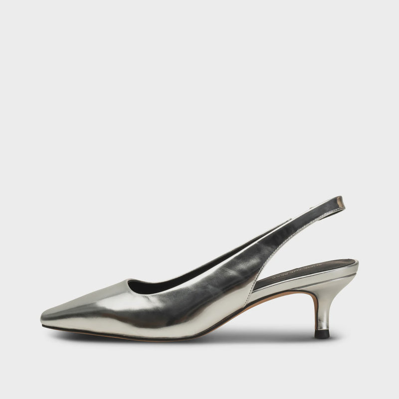 Shoe The Bear Maxine Sandal Leather - Silver Metallic