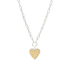 Anna Beck Medium Heart  Necklace - Gold & Silver