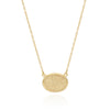 Anna Beck Smooth Rim Oval Necklace - Gold