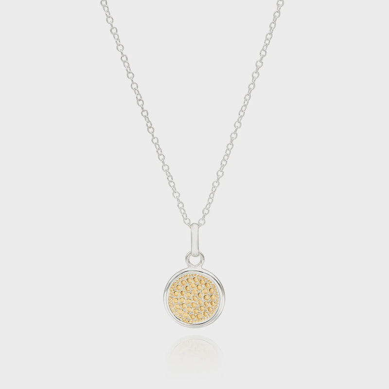 Anna Beck Classic Medium Circle Necklace - Gold & Silver