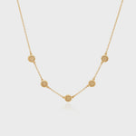Anna Beck Classic Smooth Rim Station Necklace - Gold