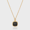 Anna Beck Small Hypersthene Cushion Pendant Necklace - Gold