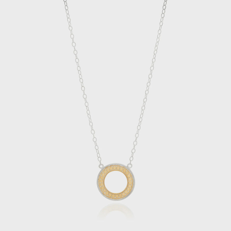 Anna Beck Classic Open Circle Necklace - Gold/Silver