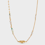 Enamel Copenhagen Lucie Necklace - Forest Gold