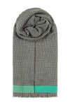 Ombré London Soft Checks Scarf - Green