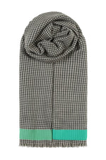 Ombré London Soft Checks Scarf - Green