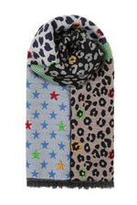Ombre London Multi Stars Jacquard Scarf - Multi