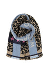 Ombre London Love Hope Happiness Scarf - Blue