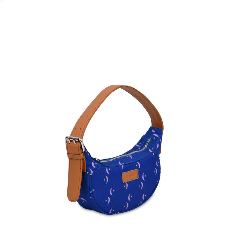 Nunoo Pluto Moon Canvas Leather Bag - Moon