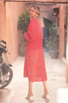 Poppy Field The Label Clavel Midi Dress - Safari Pink
