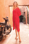 Poppy Field The Label Clavel Midi Dress - Safari Pink