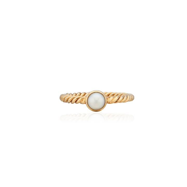 Anna Beck Pearl And Twisted Ring