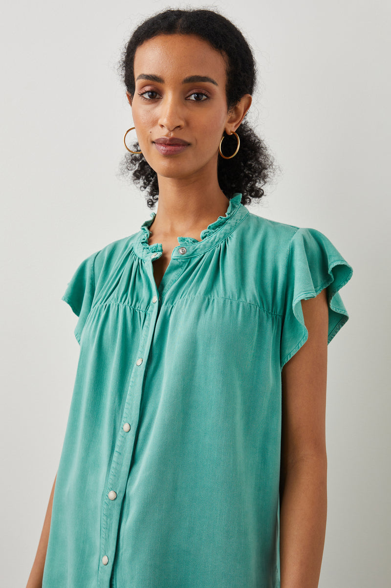 Rails Ruthie Top - Basil – Lulu&M