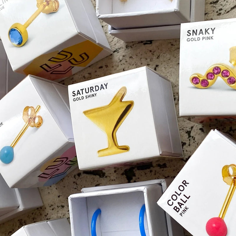 LULU Copenhagen Saturday Earring - Gold Plated